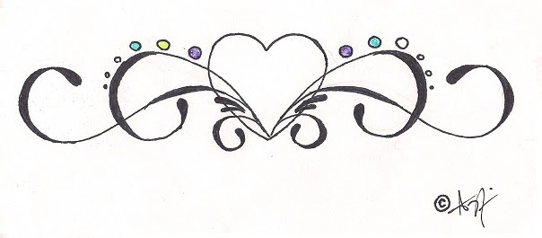 My Tribal Heart Tattoo Design by HellsOriginalAngel