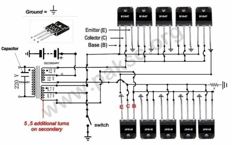 circuit diagrams of power inverter  