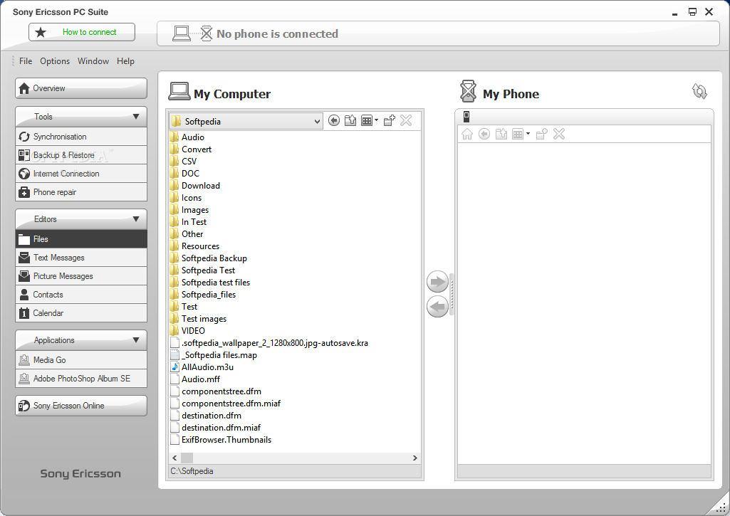 Sony Ericsson PC Suite screenshot 5