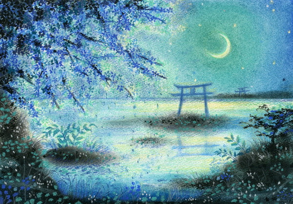 100 幻想 的 月 イラスト フリー