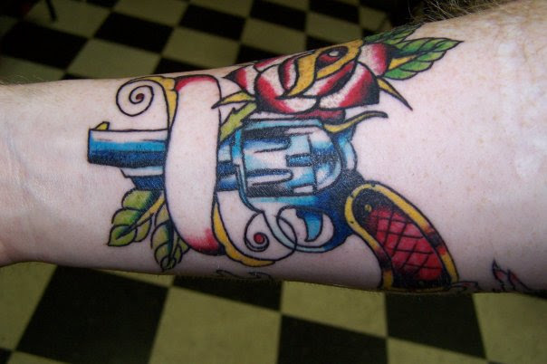 gun tattoos