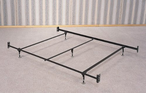 Cyber Monday Coaster Bed Frame, Rail for Headboard and Footboard with 5-Legs and Glides, Queen Deals