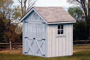 6' x 6' Playhouse / Garden Shed Gable Plans, Material List 