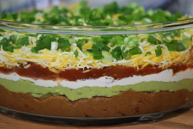 Party Appetizer: Six Layer Taco Guacamole Dip The Country Basket Party Appetizer: Six Layer Taco Guacamole Dip The Country Basket