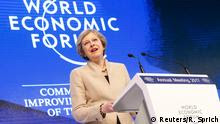 Schweiz Theresa May Brexit Rede in Davos