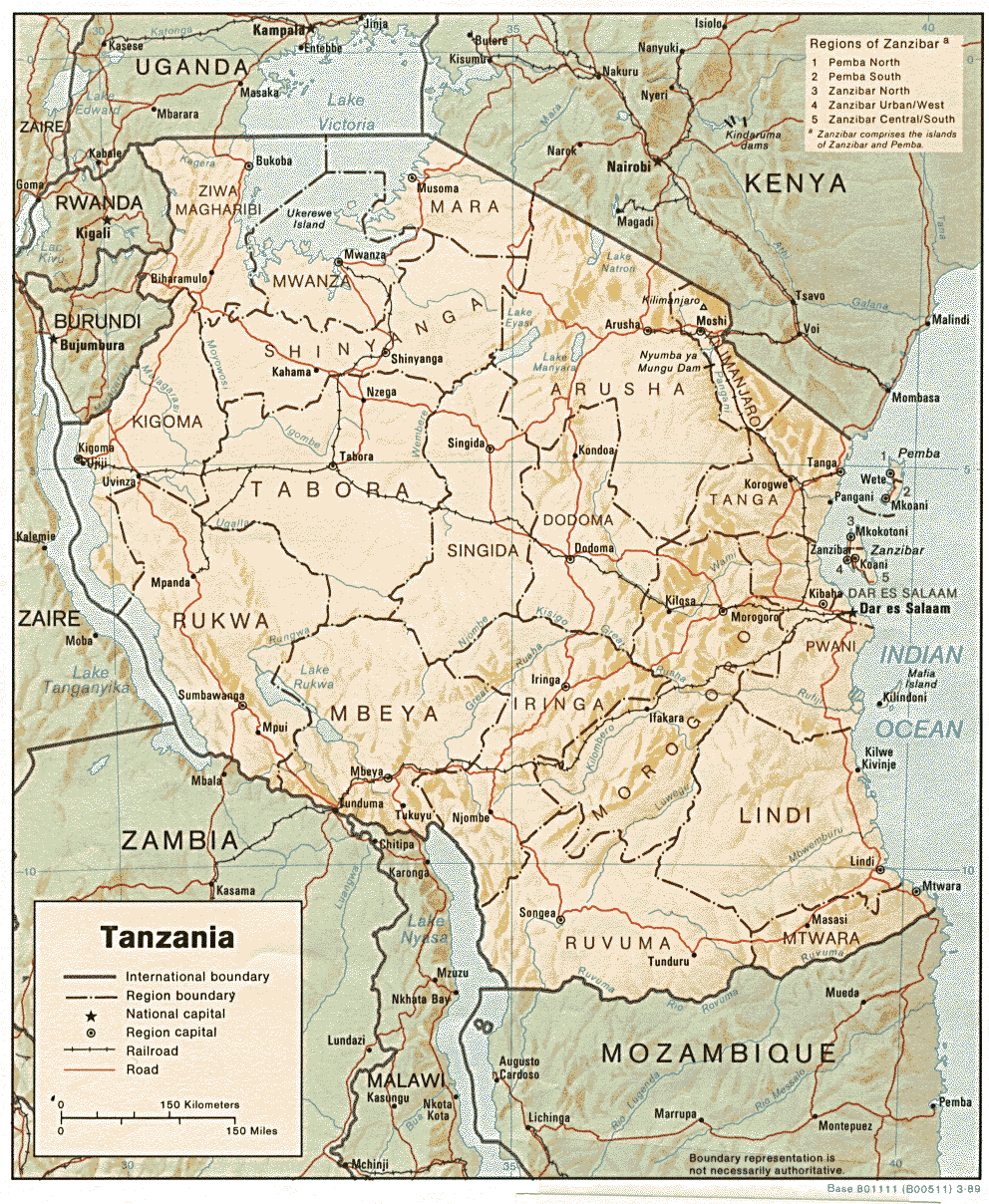 Download Free Tanzania Maps