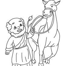 Dibujos Para Colorear Baltasar Y Los Reyes Magos En Sus Camellos Es Hellokids Com
