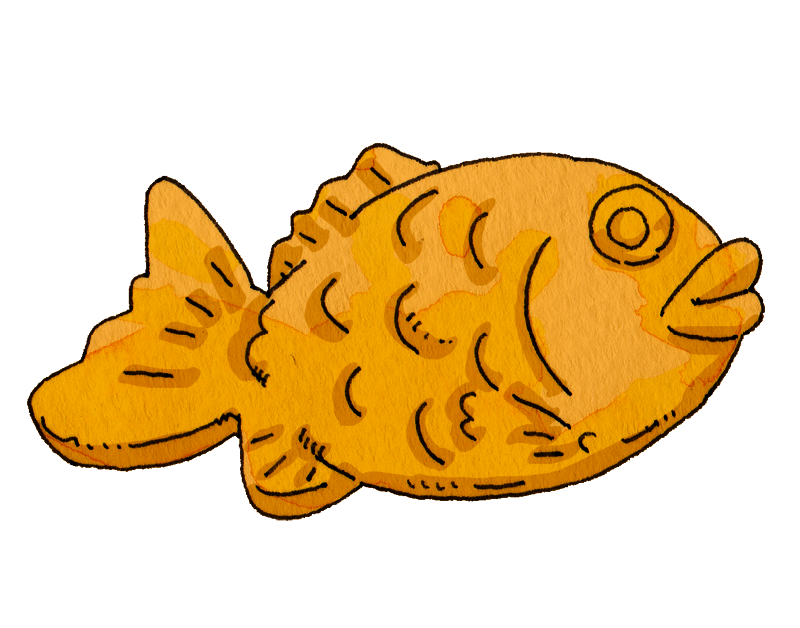 タイ焼きのイラスト かわいいフリー素材が無料のイラストレイン