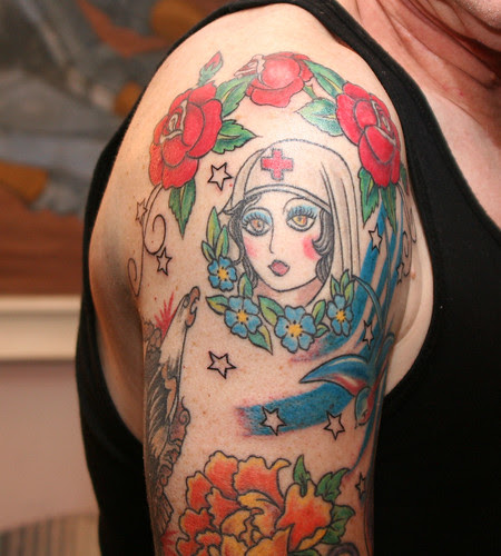 Right Upper Arm Tatttoos by Tattoo Tom