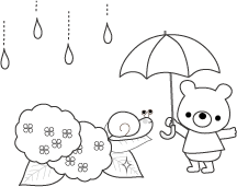 梅雨の無料イラスト