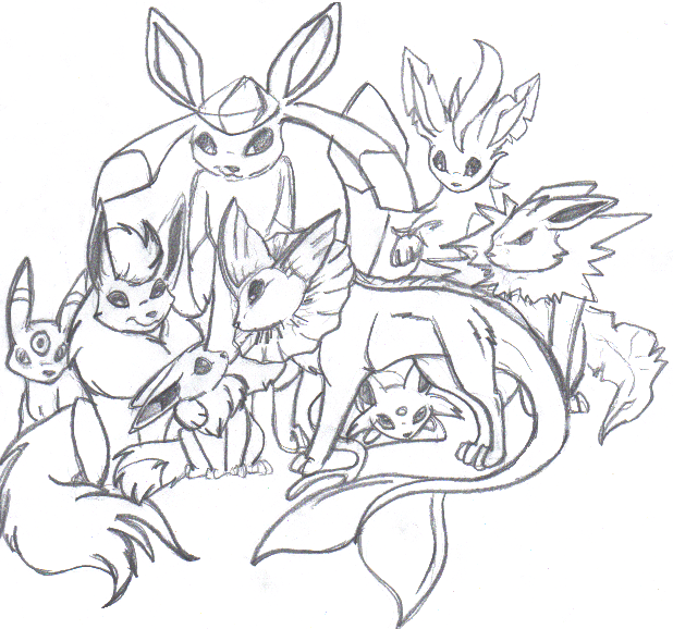 Eevee Family Evolution by luckyferret06 on DeviantArt Eevee Family Evolution by luckyferret06 on DeviantArt