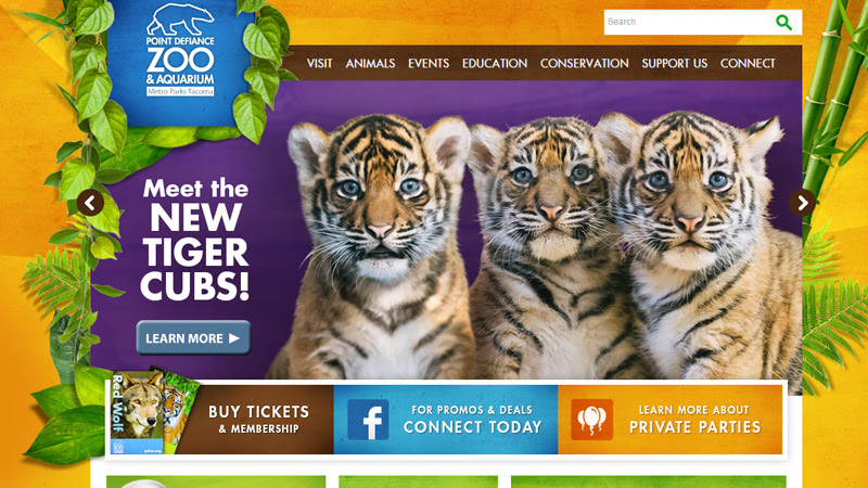 point defiance zoo website clean texture