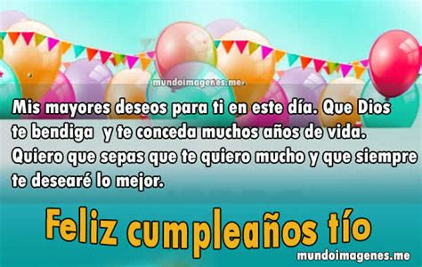 Frases Feliz Cumpleaños Tio Querido