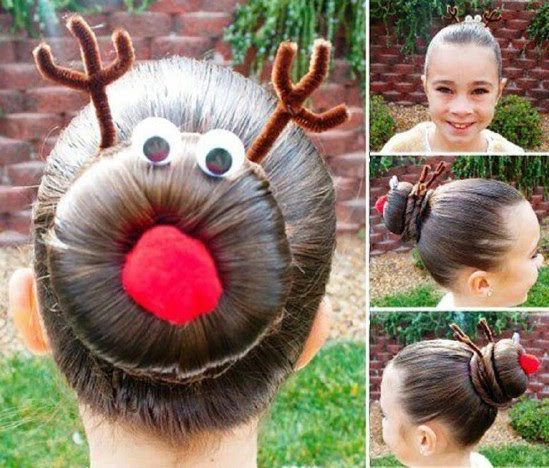12 Super Cute DIY Christmas Hairstyles for All Lengths 