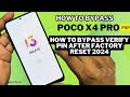 How To Bypass Verify Pin After Factory Reset || Poco X4 Pro Password Verify After Hard Reset