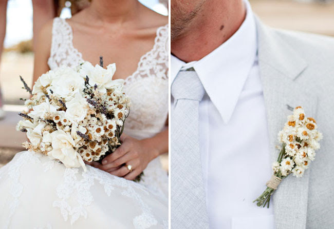 dried fall wedding flowers