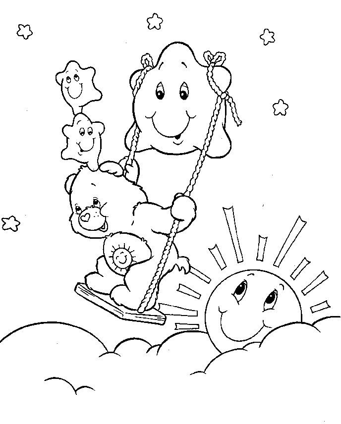Funshine Bear Coloring Pages - Coloring Home