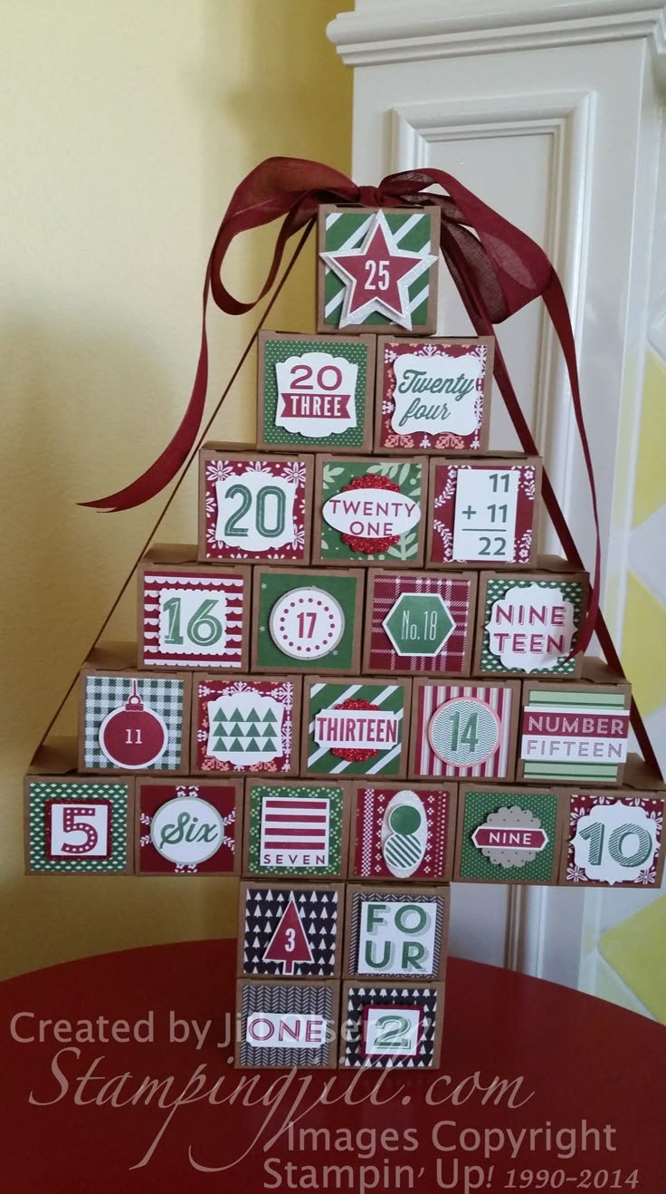 Christmas Advent Kit - www.stampingjill.com - Created by Jill Olsen, Stampin' Up! Demonstrator