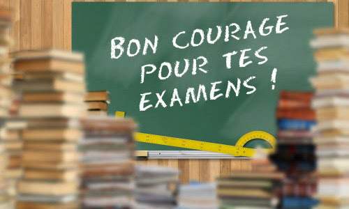 Risultati immagini per bonne chance pour tes examens
