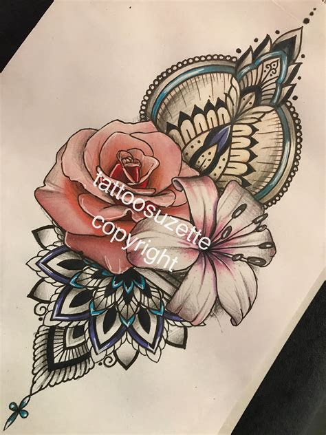 mandala flower tattoo design flower tattoo designs tattoo designs
