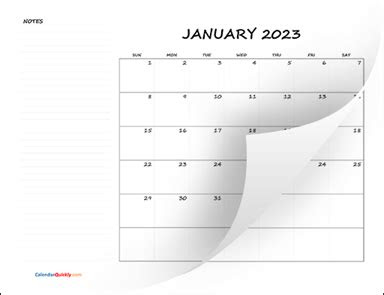 The start of a new year is the perfect time to plan ahead and get organized. monthly blank calendar 2023 with notes calendar quickly