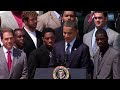 President Obama Welcomes BCS Champion University of Alabama Crimson Tide