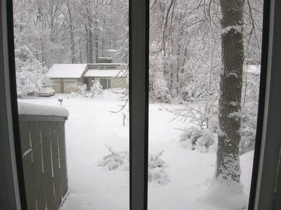 looking out to the front