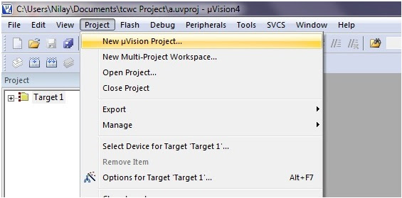Getting started with Keil MicroVision