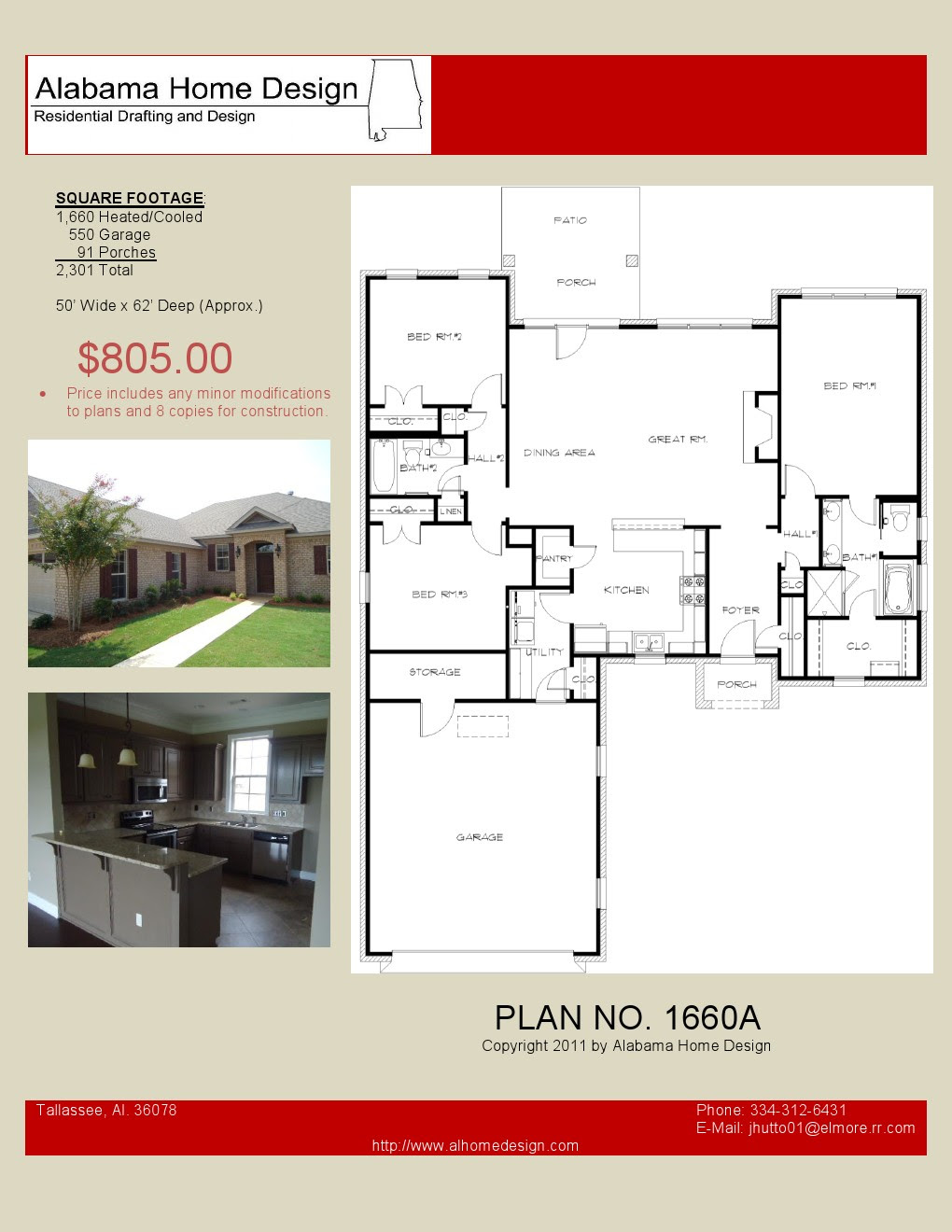  House Plans Under 2 000 sq ft  Alabama Home  Design 