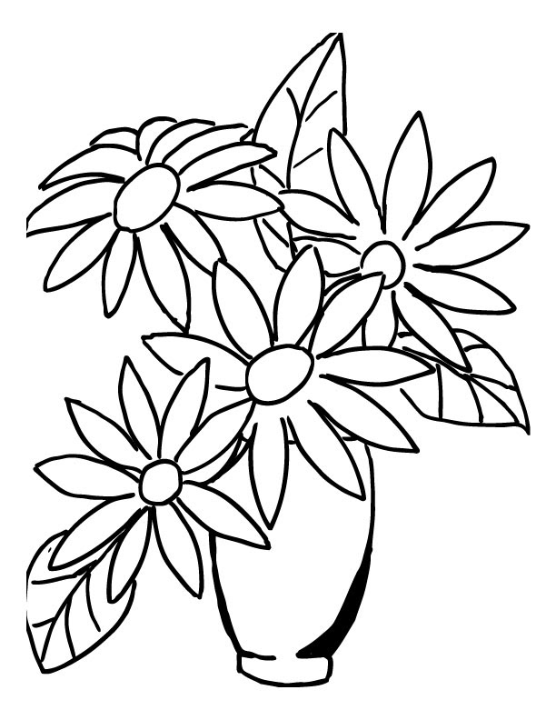 Bouquet Of Flowers To Draw Clip Art Library