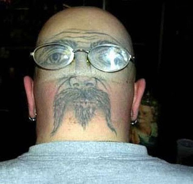 playing card tattoos. gear head tattoo