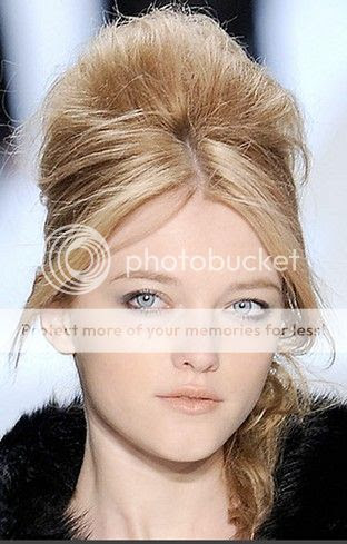 Here's more views of the beehive from the Vera Wang Runway show:
