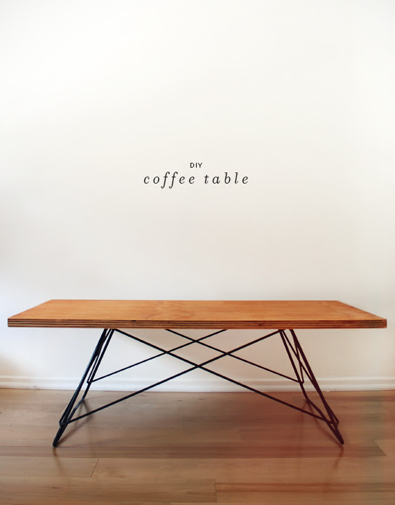 diy metal base coffee table - almost makes perfect