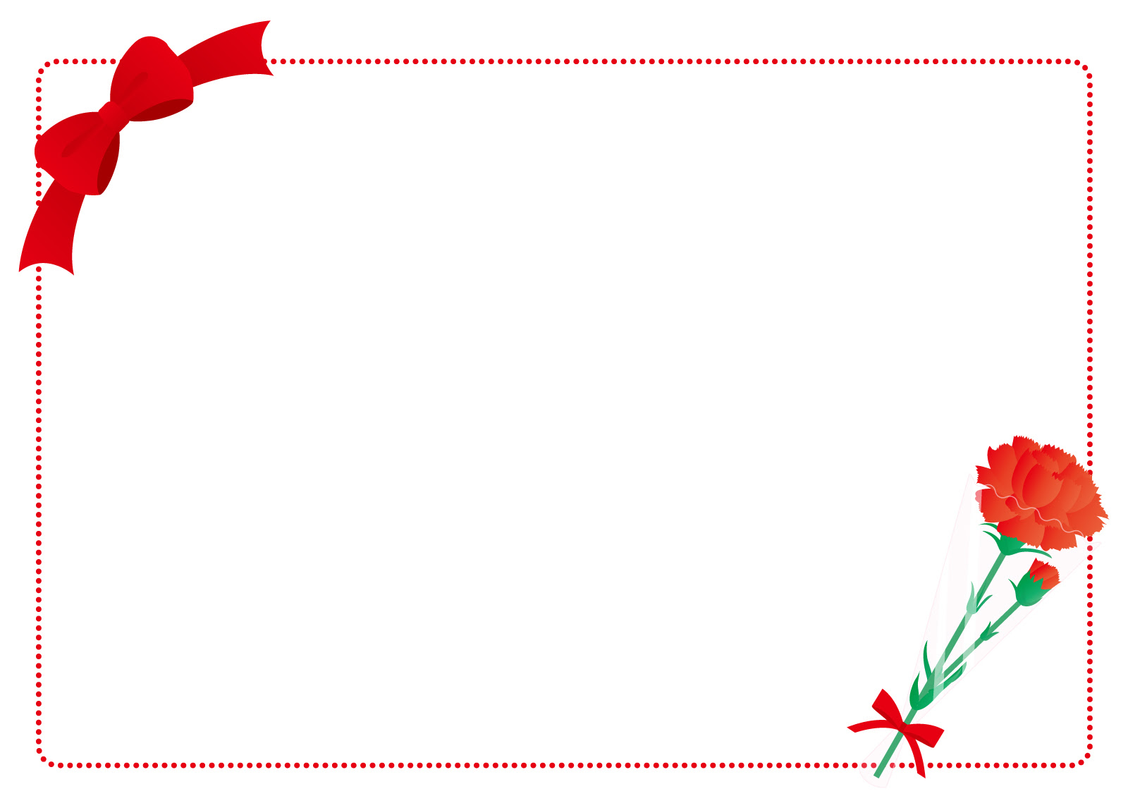 母の日の無料で使えるイラスト枠7選 メッセージカード作りにも便利 育児ネット