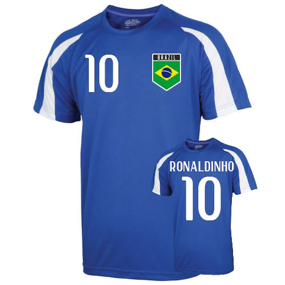 Brazil Sports Training Jersey (ronaldinho 10) - Kids | Fruugo