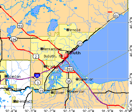 Duluth Mn Zip Code Map