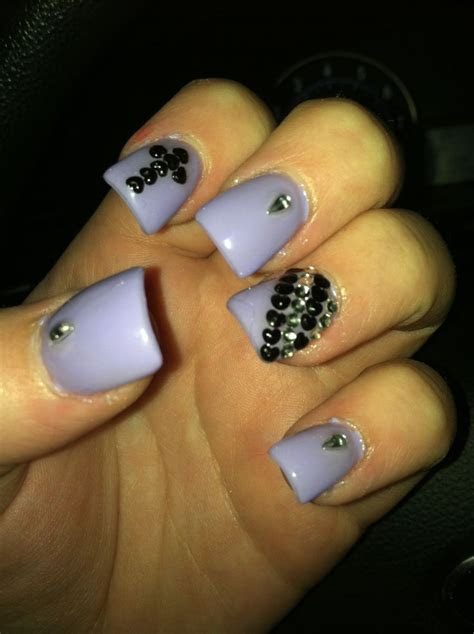 cute nail design rhinestones   cross nails pinterest