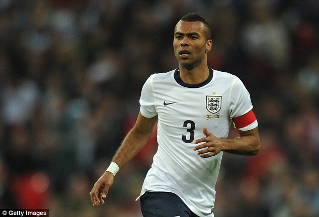 Finished: Cole, who has 107 England caps, will retire from international football