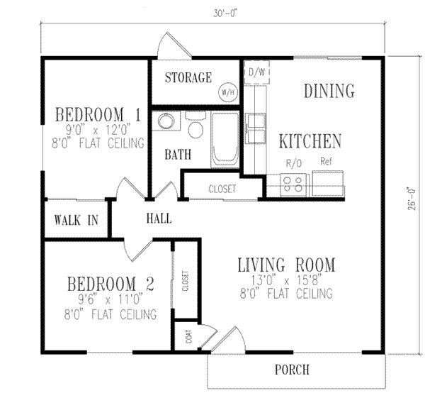 Inspirational 2  Bedroom  House  Plans  In 1000  Sq  Ft  New 