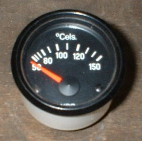 temperature-gauge, rev-counter and indicator lights