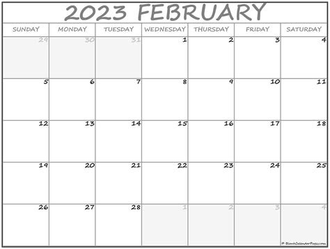 Just click print right from your browser. february 2023 calendar free printable calendar