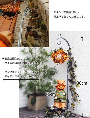 玄関 お庭周りの雑貨 ハロウィンリース 玄関ドアの飾り付け