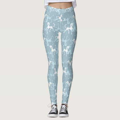 Tritty Foxtrotter Dusky Blues Leggings