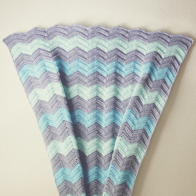 Crochet: Chevron Baby Blanket « GOODKNITS // a knitting ...