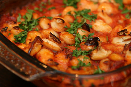  Baked giant beans with tomato sauce by Pille  Gigantes plaki aka Greek giant baked beans