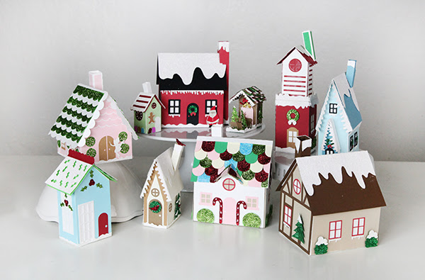 Download Santa's Glitter Village SVG Tutorial for Silhouette