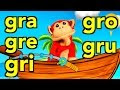 Aprender a Leer con el Método de Silabas Gra, Gre, Gri, Gro, Gru