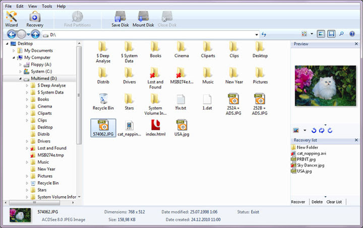 Mengembalikan semua jenis file