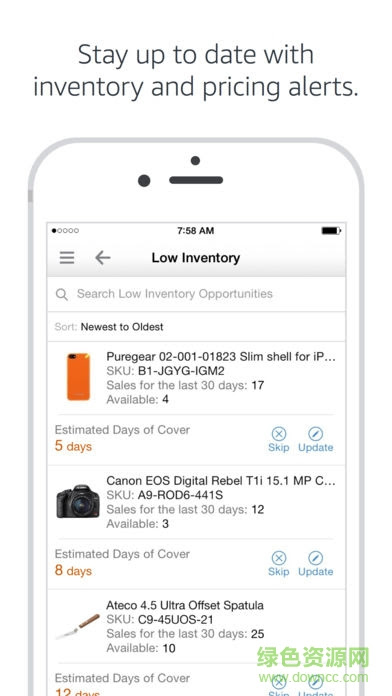亚马逊卖家app下载 亚马逊卖家手机版amazon Seller App下载v6 10 0 安卓版 绿色资源网