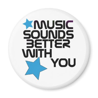 Music Sounds Better With You magnets